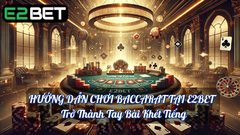 Hướng dẫn chơi baccarat tại e2bet trở thành tay bài khét tiếng